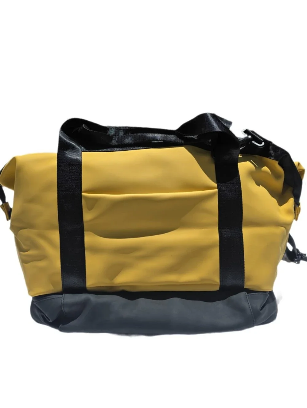 Atley James Bradshaw Travel Duffel Bag Yellow Black Large Gym Weekender NWT